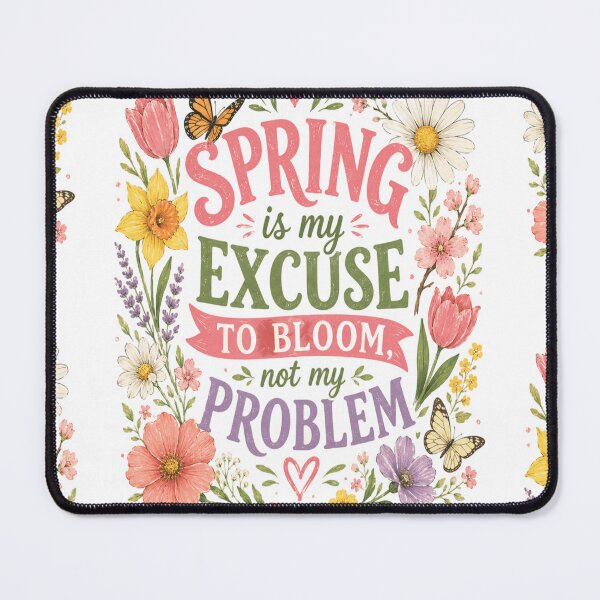 Item preview, Spring Bloom Quote | Floral Cute | Women designed and sold by InspiredCreatives.
