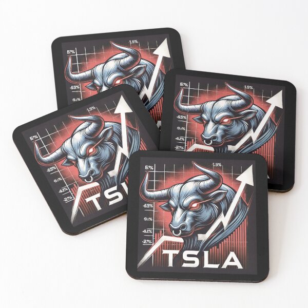 Item preview, Tesla Stock Investor EV Market Bull Run Trading Design designed and sold by TEEJAMBOREE.