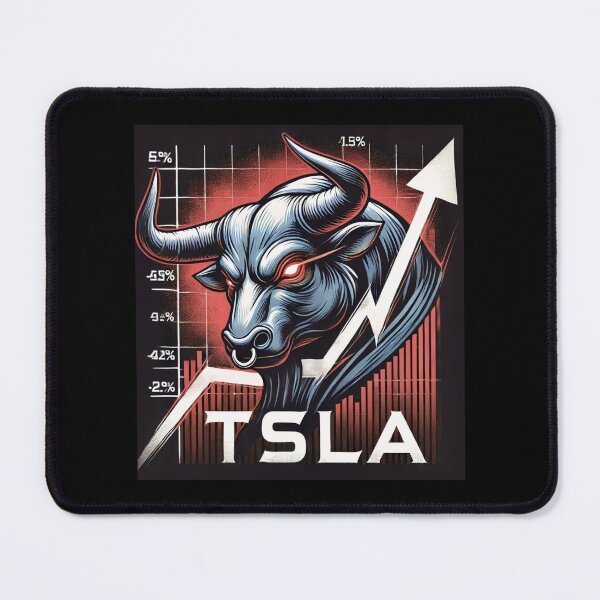 Item preview, Tesla Stock Investor EV Market Bull Run Trading Design designed and sold by TEEJAMBOREE.