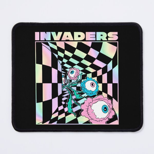 Item preview, Invaders Vaporwave Aesthetic Holographic designed and sold by ShurikenStar.