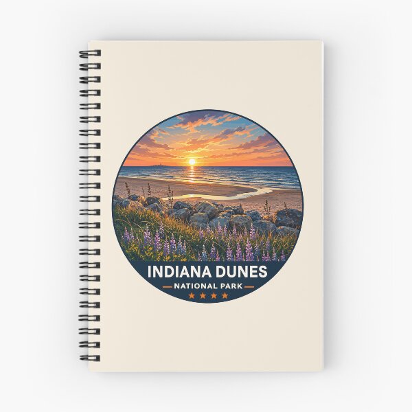 Item preview, Indiana Dunes National Park Retro Lakeshore designed and sold by Gideon Emmerich.