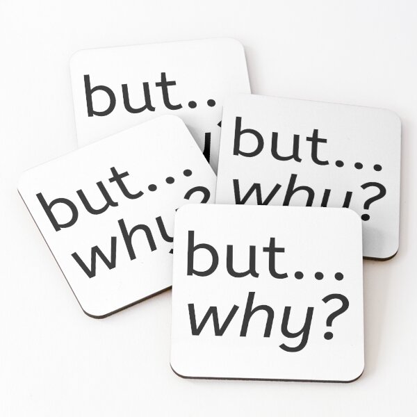 Item preview, But Why Short Minimalist Phrase - Sarcastic Aesthetic T-Shirt designed and sold by silviaarzamendia.