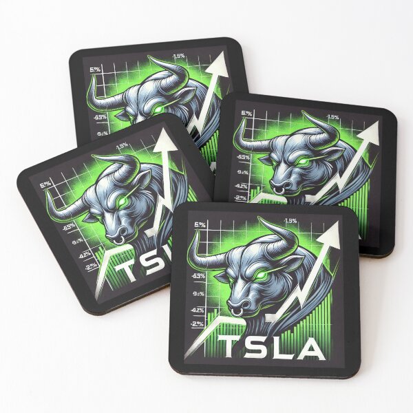 Item preview, Tesla Stock Investor EV Market Bull Run Trading Design designed and sold by TEEJAMBOREE.