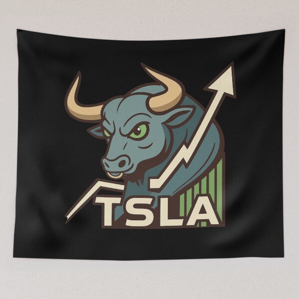 Item preview, Tesla Stock Investor EV Market Bull Run Trading Design designed and sold by TEEJAMBOREE.