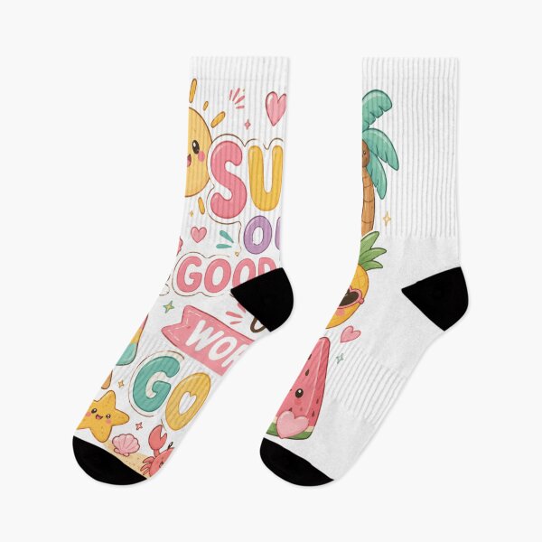 Item preview, Good Vibes Quote | Kawaii Summer | Women designed and sold by InspiredCreatives.