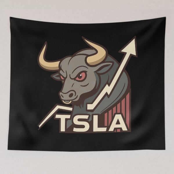 Item preview, Tesla Stock Investor EV Market Bull Run Trading Design designed and sold by TEEJAMBOREE.
