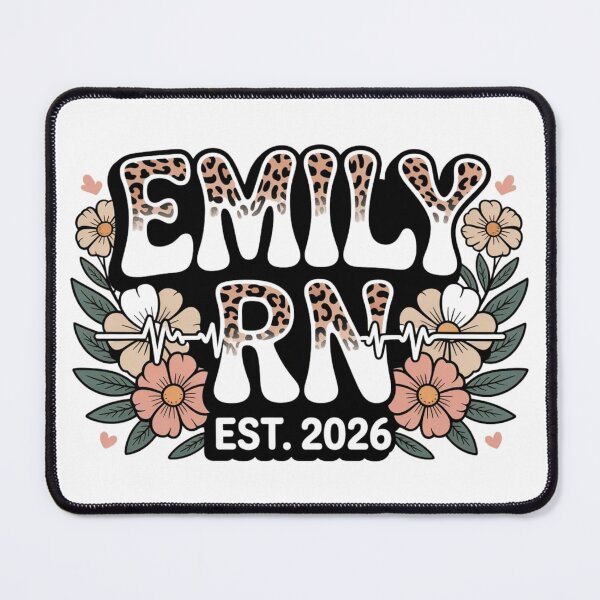 Item preview, Custom RN Graduate 2026 Nurse Gift | Emily RN Est 2026 Classic T-Shirt  designed and sold by podlook.