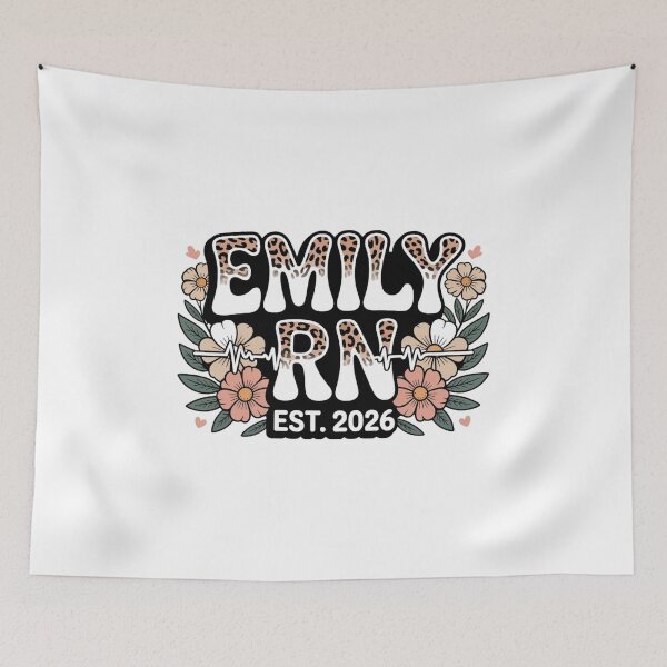 Item preview, Custom RN Graduate 2026 Nurse Gift | Emily RN Est 2026 Classic T-Shirt  designed and sold by podlook.