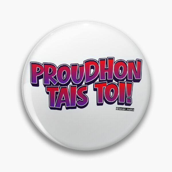 Item preview, Proudhon Tais Toi!  Anarchist Theory Sticker designed and sold by anar-neko.