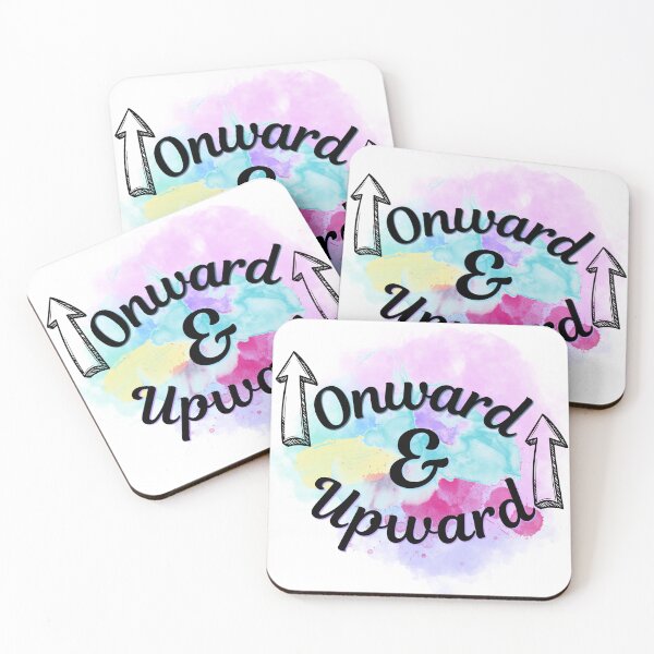 Item preview, Onward & Upward — Inspirational Watercolor Script Art | Motivational Quote Design designed and sold by DonnaRaine.