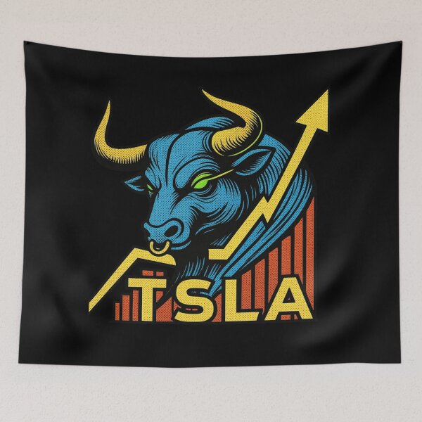 Item preview, Tesla Stock Investor EV Market Bull Run Trading Design designed and sold by TEEJAMBOREE.