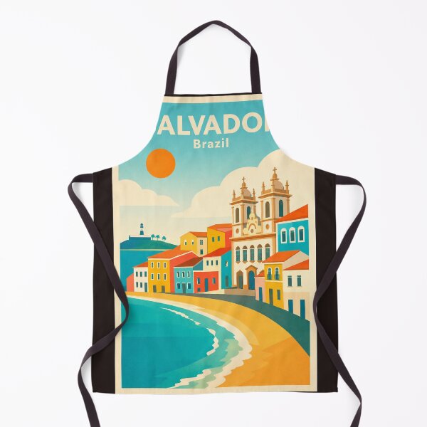 Item preview, Salvador Brazil Minimalist Travel Poster designed and sold by ElartedeNoel.