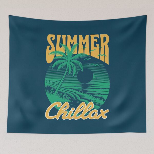 Item preview, Summer Chillax Tropical Beach Sunset designed and sold by NosandEdgy.