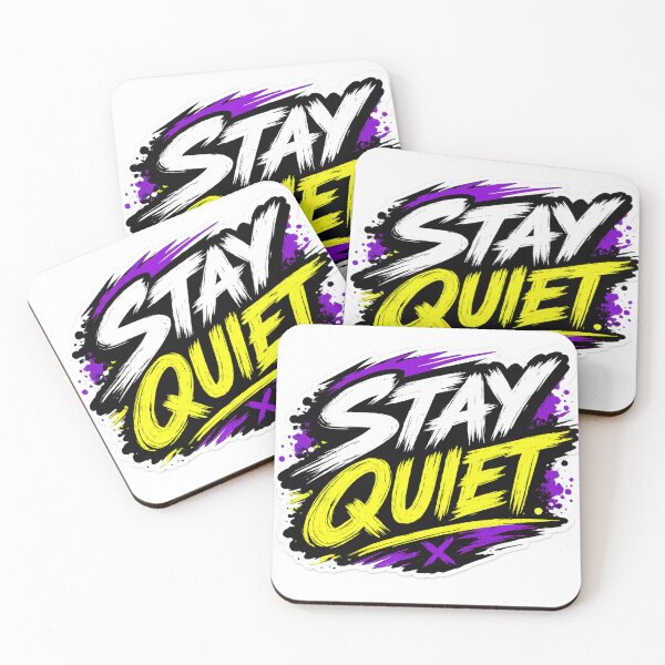 Item preview, Stay Quiet Graffiti Urban Neon Style Art  designed and sold by AONLINE  .