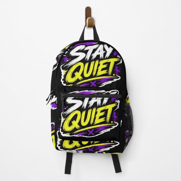 Item preview, Stay Quiet Graffiti Urban Neon Style Art designed and sold by AONLINE .