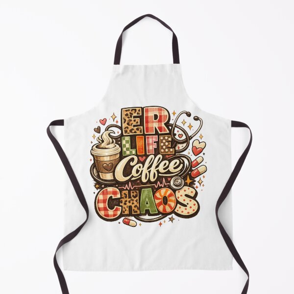 Item preview, ER Life Coffee Chaos Retro Nurse Sticker | Funny Night Shift RN Design Classic T-Shirt designed and sold by podlook.
