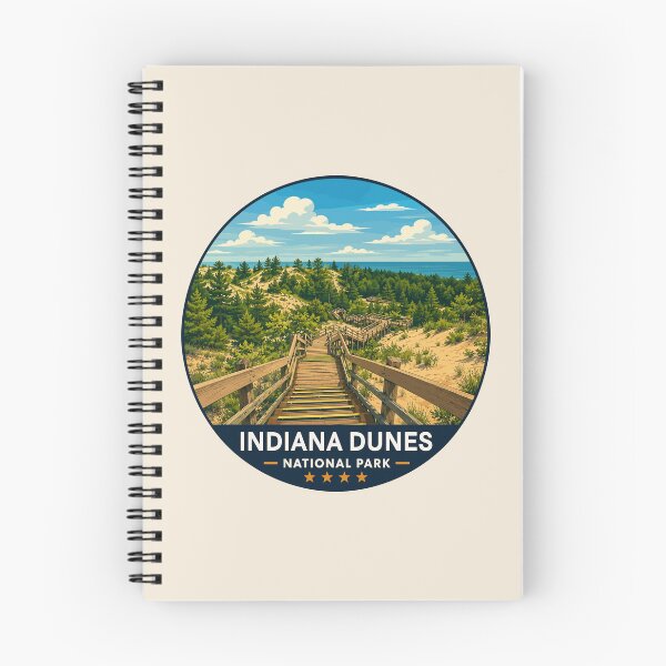 Item preview, Indiana Dunes National Park Retro Lakeshore designed and sold by Gideon Emmerich.