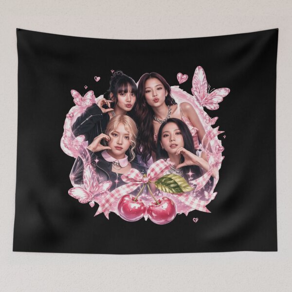 Item preview, BLACKPINK Cherry Blossom Cute Y2K Aesthetic designed and sold by Kimheawon.