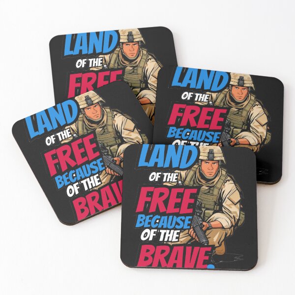 Item preview, Land Of The Free Because Of The Brave - Patriotic Comic Art designed and sold by Bubble-Bay Shop.