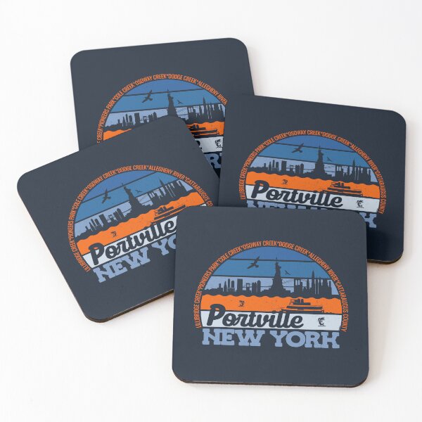 Item preview, Portville New York Sunset Retro Vintage Local Pride Logo designed and sold by CRHPOD20.