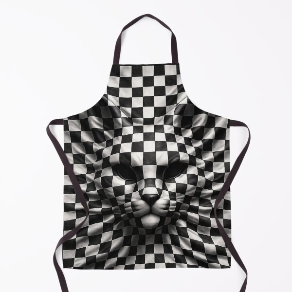 Item preview, 3D Cat Optical Illusion T-Shirt | Checkerboard Cat Face | Abstract Streetwear Design designed and sold by Irysek.