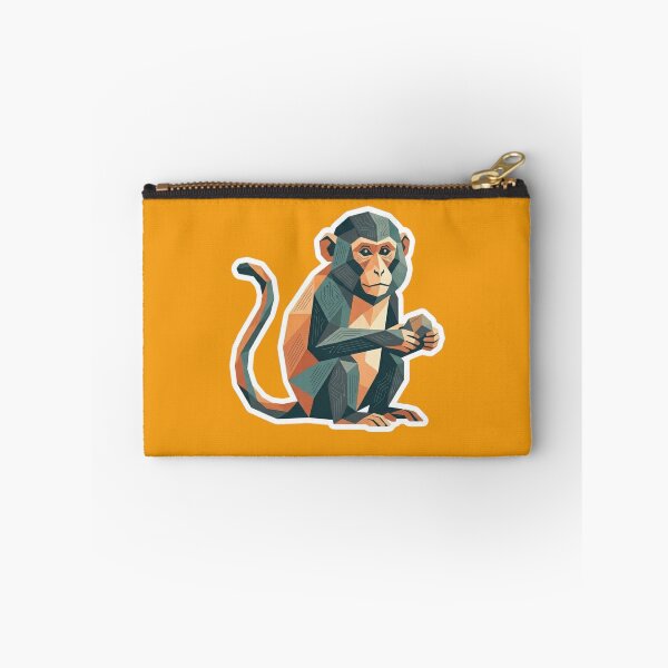 Item preview, Curious Chimpanzee Sticker – Geometric Ape Design for Students and Creatives designed and sold by bsbd-action.