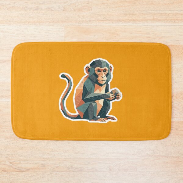Item preview, Curious Chimpanzee Sticker – Geometric Ape Design for Students and Creatives designed and sold by bsbd-action.
