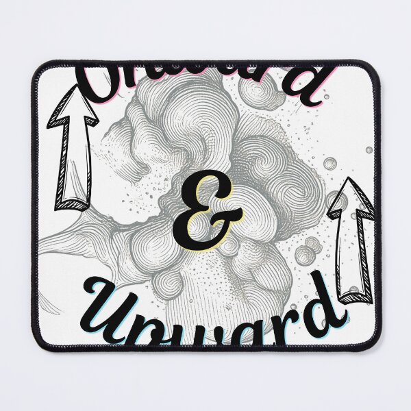 Item preview, Onward & Upward — Dark Celestial Ink Script Art | Moody Motivational Quote Design designed and sold by DonnaRaine.