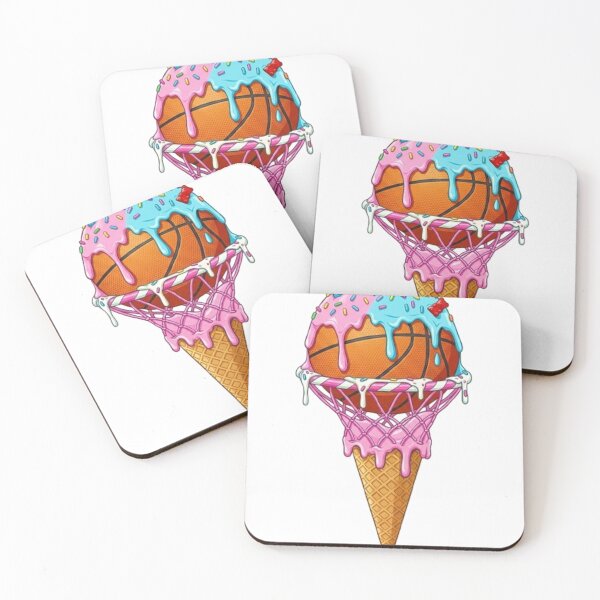 Item preview, Cute Basketball Ice Cream Drip Aesthetic Design designed and sold by delkh07.