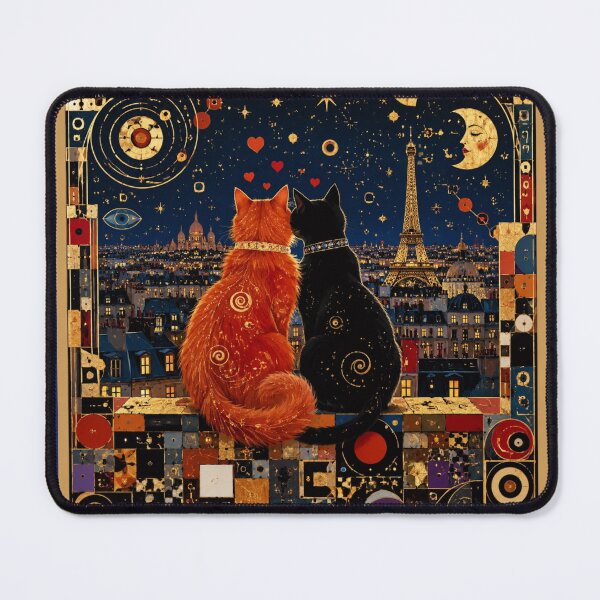 Item preview, Cats in love in Paris. designed and sold by Natalia-Vlad.