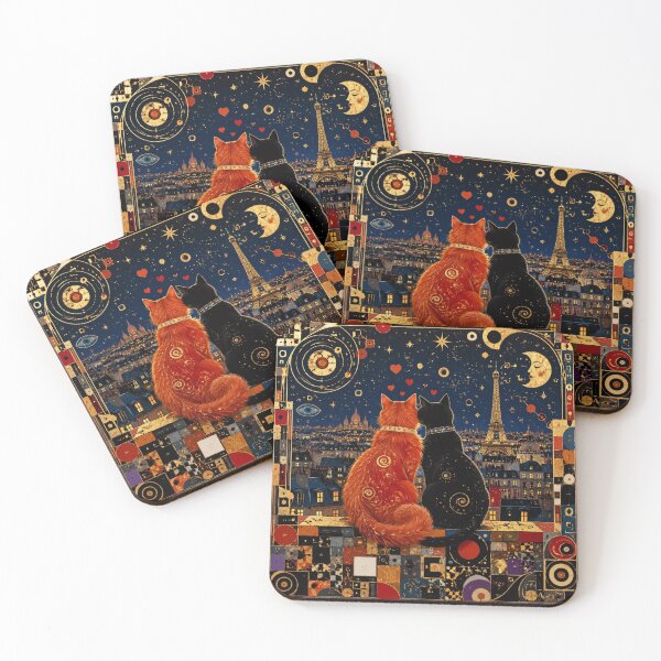Item preview, Cats in love in Paris. designed and sold by Natalia-Vlad.