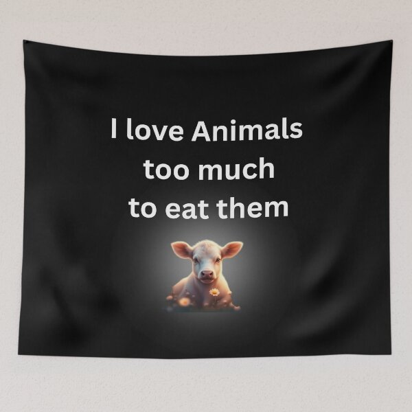Item preview, Bold vegan and animal rights protest design designed and sold by VoiceForAnimals.