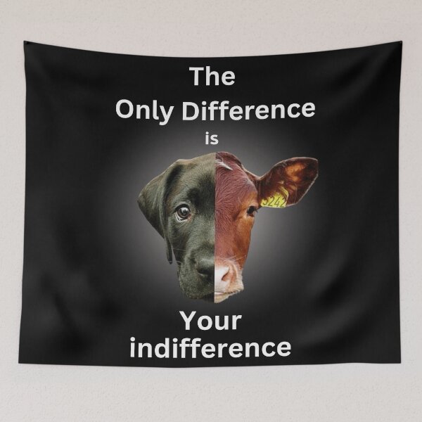 Item preview, Bold vegan and animal rights protest design designed and sold by VoiceForAnimals.