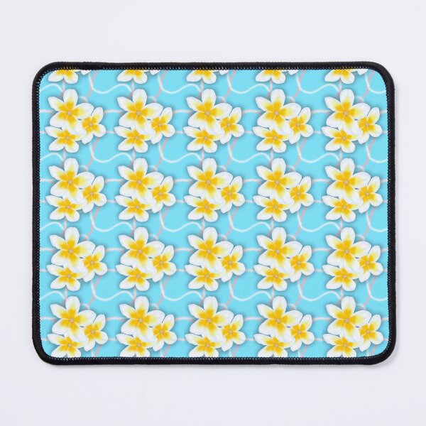 Item preview, Blue and Pink Yellow Plumeria Flower Floral Design Hawai'i Tropical Lei designed and sold by yashiki.