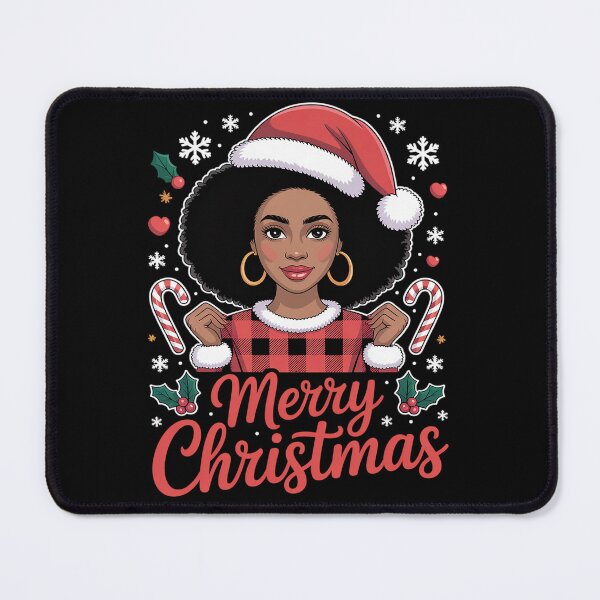 Item preview, Merry Christmas Black African Girl Santa Hat Xmas Pajama designed and sold by grounabslaninal.