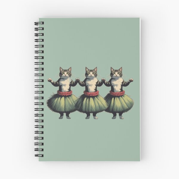 Item preview, Cute Hula Dancing Cats – Vintage Style Hawaiian Kitty Art designed and sold by LEO'S CREATURE　れおずくりーちゃー.
