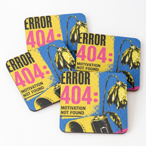 Item preview, Error 404 Motivation Not Found Blue Edition designed and sold by tmoca.
