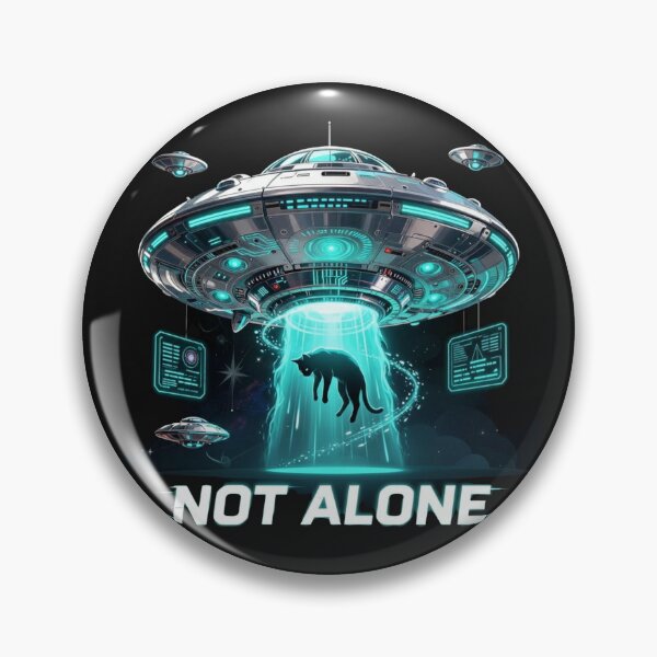 Item preview, UFO Not Alone - Futuristic designed and sold by GoGreenlove.
