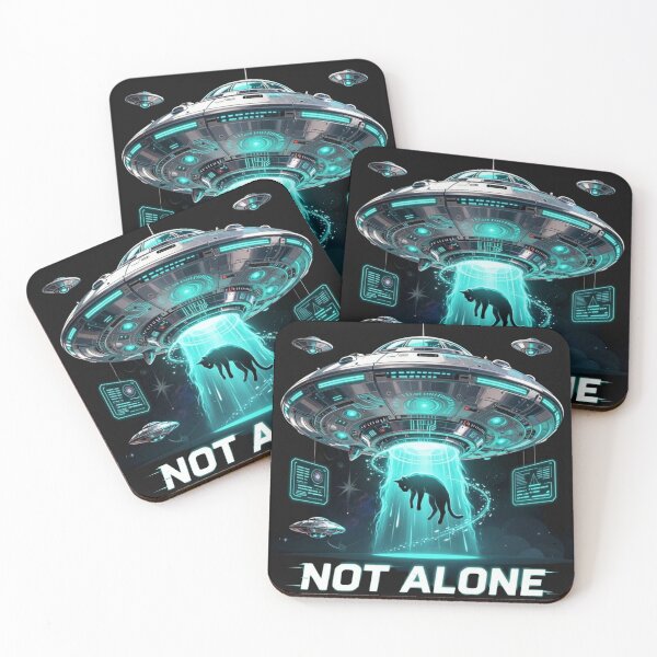 Item preview, UFO Not Alone - Futuristic designed and sold by GoGreenlove.