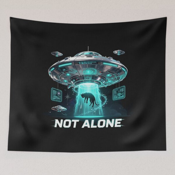 Item preview, UFO Not Alone - Futuristic designed and sold by GoGreenlove.