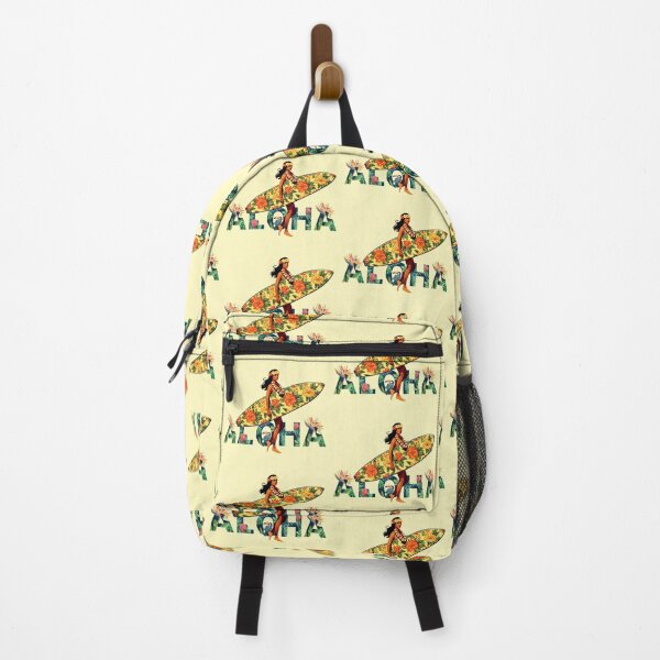 Item preview, Vintage Aloha Surf Girl Tropical Art designed and sold by SilverSeaBKK.