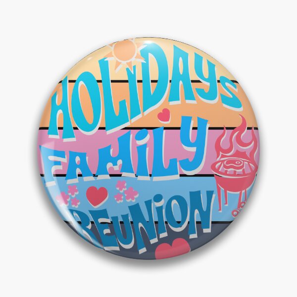 Item preview, Holiday Family Reunion Summer BBQ Retro Sunset Design designed and sold by AleksaDesignMTL.