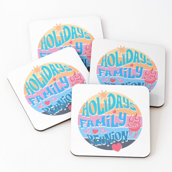 Item preview, Holiday Family Reunion Summer BBQ Retro Sunset Design designed and sold by AleksaDesignMTL.
