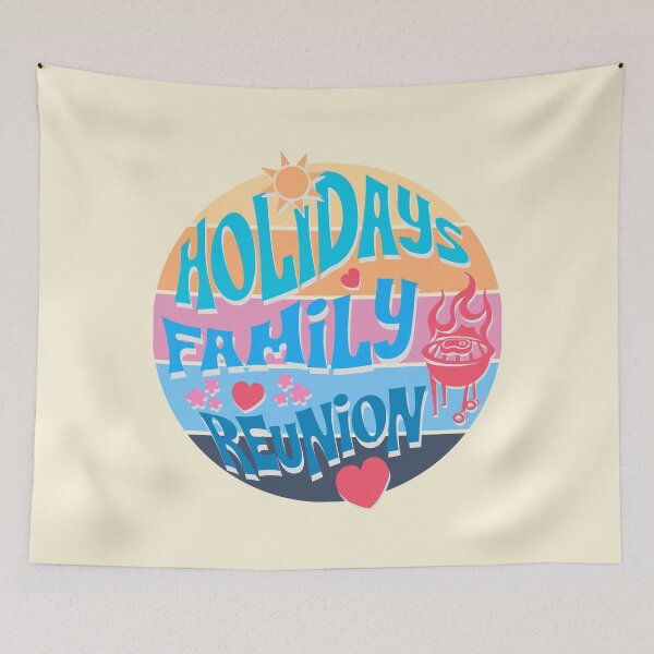 Item preview, Holiday Family Reunion Summer BBQ Retro Sunset Design designed and sold by AleksaDesignMTL.