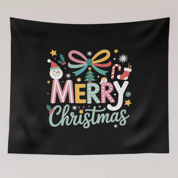Item preview, Merry Christmas Coquette Bow Pink Christmas Tree Girl designed and sold by grounabslaninal.