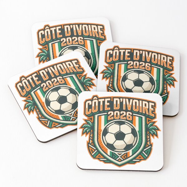 Item preview, Ivory Coast 2026 Retro Football Fan Crest designed and sold by Saq2000.