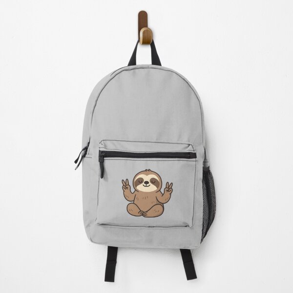 Item preview, Cute Zen Sloth Peace Sign Minimalist designed and sold by MerchPOW.