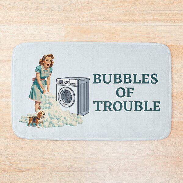 Item preview, The Suds Overload – Retro Laundry Chaos designed and sold by SilverSeaBKK.