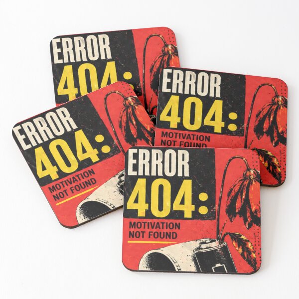 Item preview, Error 404 Motivation Not Found Red Edition designed and sold by tmoca.