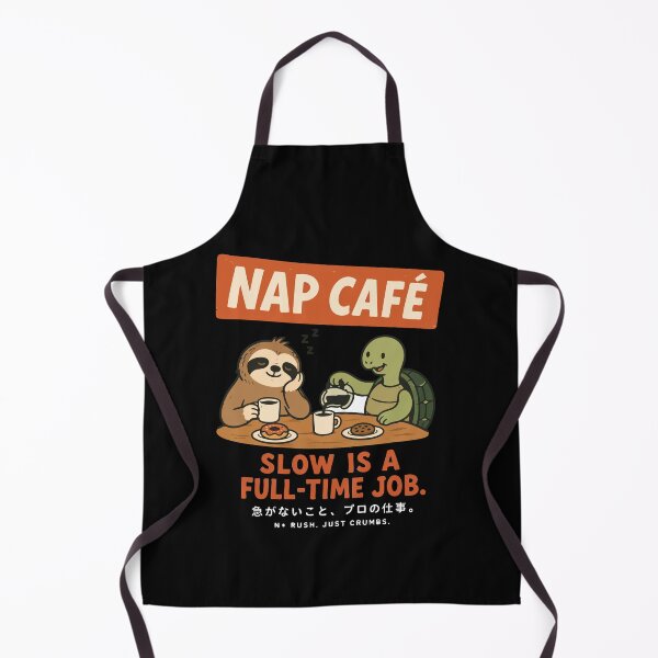 Item preview, Slow Is A Full-Time Job Cute Sloth Retro Cafe  designed and sold by JoJoLoL.